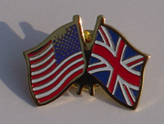 U.S. Britain Friendship Flag pins