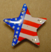 Blinking American Flag Star Pins