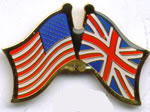 U.S. and Britain Flag Friendship Pins