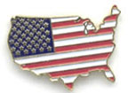 U.S. Map Lapel pins