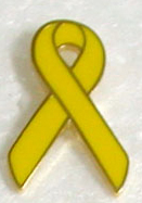 Subtle High Quality Yellow Ribbon Pins