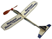 Balsa motorplane airplane - 12 inch wing - MADE IN USA