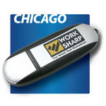 Chicago Brushed Aluminum Memory Stick / USB Drive