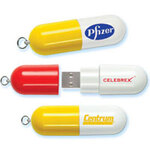 Capsule / Pill Shaped Memory Stick - USB Drive