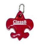 Fleur-de-Lis / Scout Symbol Shaped Foam Floating Keychain