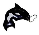 Orca / Killer Whale Shaped Floating Keychain
