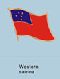 Western Samoa Flag Pin