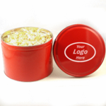 2 Gallon Popcorn Tin filled w/ Butter Popcorn