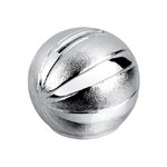 Silver Plated Basketball Bank