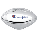Silver Plated Football Bank