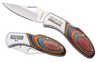 Layered Manchurian Ash Wood Handle Pocket Knife