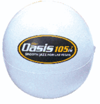 Inflatable Solid Color White Beachball