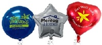 Heart / Star / Round Mylar Foil Balloons
