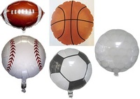 Sports Shaped Mylar Foil Balloons