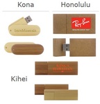 Eco-Friendly USB Drives - Bamboo / Wood / Cardboard