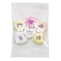 Custom Message Conversation Hearts in Promo Bag