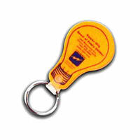 Lightbulb Shaped Keyring