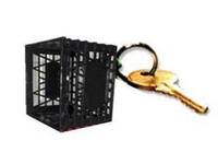 Milk Crate Key Chain