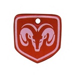 Shield Shaped Foam Coated Keytag