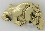 Bulldog Shaped Lapel Pin