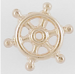 Ships Wheel Shaped Lapel Pin
