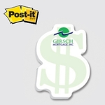 Dollar / Money / Currency - Die Cut Post-it Note Pads