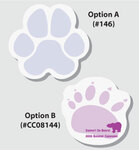 Paw Print / Track - Die cut Post it Note Pads