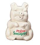 Gold Painted Sitting Piggy Bank