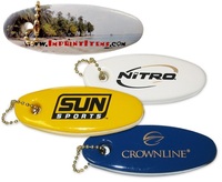 Vinyl Coated Oval Foam Floating Keychain
