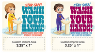 Hand Washing Magnet - 3.5x4 Round Corners - 25 Mil.