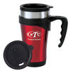 Travel Mugs/cups with your custom printed branding or personalized logo.