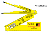 Hinged Guard Opening Scale Ruler (1.875"x20.5") 4 Pieces