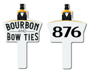 Bourbon & Bowties Plastic Auction Paddles / Numbered Fans