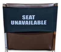 SEAT UNAVAILABLE Chair Covers Stretchable Bands