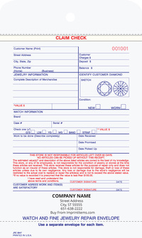 Jewelry Repair Envelope