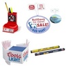 Point of Purchase Advertising with your custom printed branding or personalized logo.