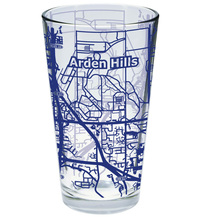 Custom Map 16 oz Pint Glass