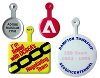 Plastic Coated Metal Litho Admission Tab - Large Sizes & Shapes