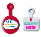 Plastic Coated Metal Litho Museum Admission Tab - 4CP Digital Imprint Full...