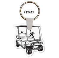 Golf Cart Keychain Shaped Like a Club Car