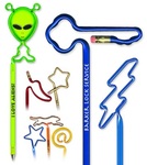 Custom Shaped Bent Pens and Pencils