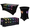 Table Covers with your custom printed branding or personalized logo.