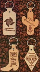 Custom Shaped Branded Leather Keytag