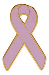 Lavender / Light Purple Awareness / Support Ribbon Lapel Pin