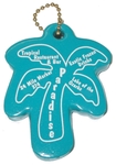 Large Palm Tree Shaped Floating Keychain