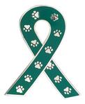 Animal Paws Awareness Ribbon Lapel Pin