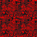 Rotary Printed 22 inch Bandanna (Pigment Printed)