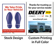 Glossy Back Paper Custom Floor Mats - GOOD