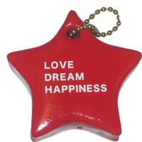 Star Shaped Foam Floating Keychain