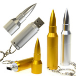 Rifle Bullet Shaped Memory Stick / USB Flash Drive